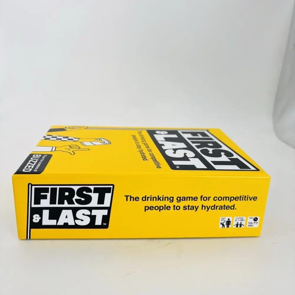 First & Last The Competitive Drinking Game for Adults by Buzzed Complete